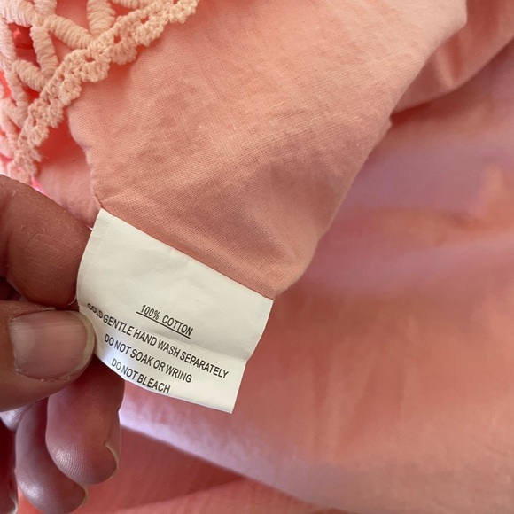 Indikah pink cotton babydoll mini dress - Picture 6 of 8